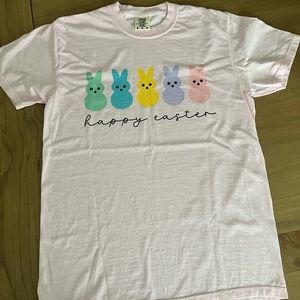 NEW light pink Happy Easter T-shirt in medium